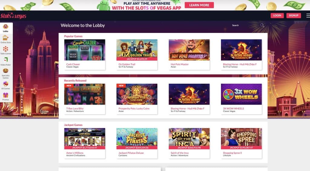 Slots of Vegas Online